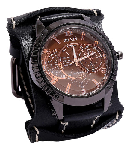 Reloj De Pulsera Para Hombre, Estilo Punk Hip Hop, Hebillas,