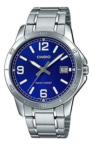 Casio Mtp-v004d-2budf Reloj Analógico De Cuarzo Plateado De