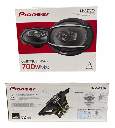 Parlantes Pioneer Ts-a6987  De 700 Watts De Potencia