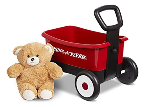 Radio Flyer My 1st Wagon With Teddy Bear - Rojo