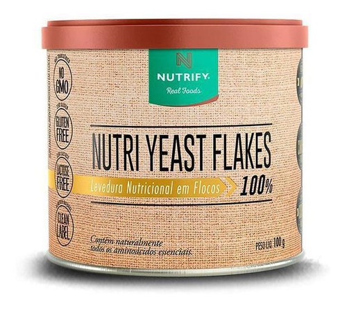 Levedura Nutricional Nutri Yeast Flakes - 100g - Nutrify