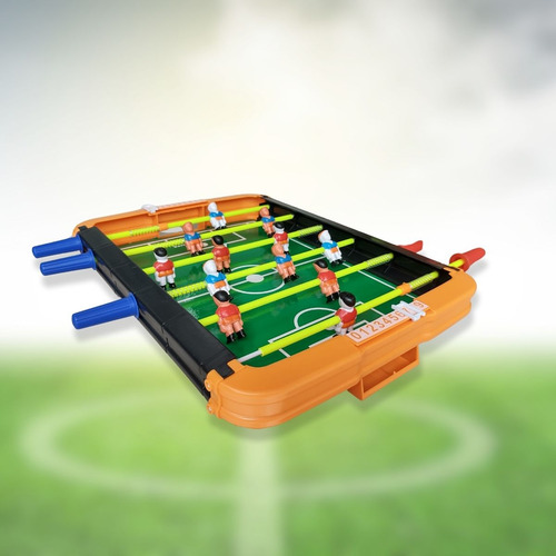 Brinquedo Mini Pebolim Futebol Jogo De Mesa Com Bolinhas