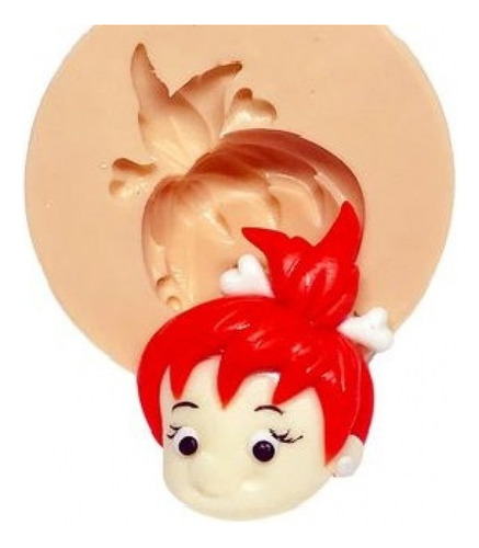 Molde De Silicone Os Flintstones - Rosto Pedrita