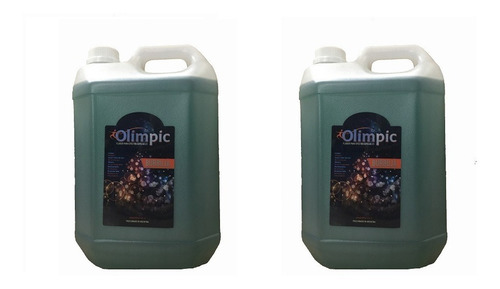 Pack De 2 Bidones De Líquido Para Máquinas De Burbujas Marca Olimpic X 5 Litros Cada Uno