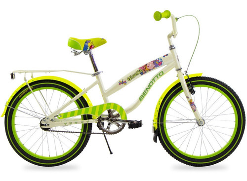 Bicicleta Acero Cross Giselle R20 1v Verde Niña Benotto