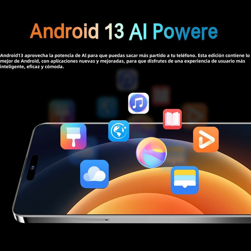 2025 Último Teléfono Móvil Vove 15pro Max. 16g+512g Ram, Spirit Island, Dual Sim, Dual Standby, 5g. Pantalla 2k Ultra Alta Resolución,2025 Más Popular Blanco