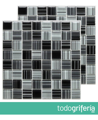 Malla Venecitas Acuarela Sel-mix Gris 30x30