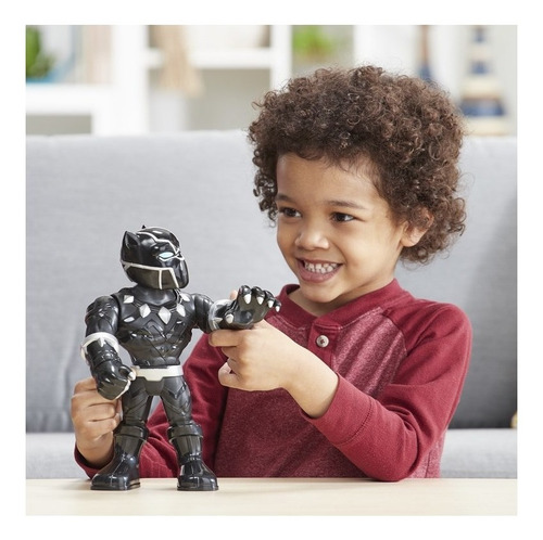 Imagem 5 de 5 de Plk Super Hero Mega Mighties Pantera Negra Hasbro E4151