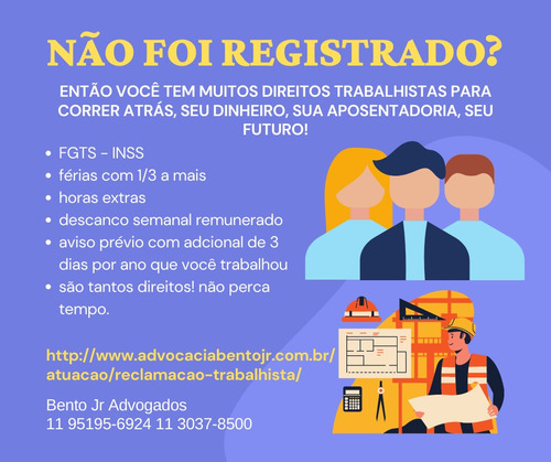 Imagem 3 de 3 de Advogado Trabalhista 11 94635 7183