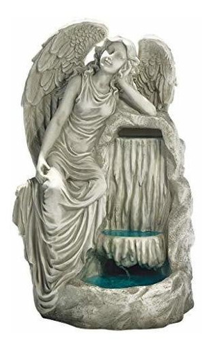 Design Toscano Resin Resting Grace Angel Fuente De Jardín