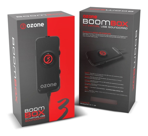 Ltc Tarjeta Sonido Ozone Boombox 7.1 Virtual Usb A Audifonos
