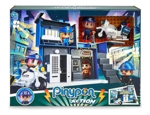 Pinypon Action Playset Comisaría + Figura + Accesorios