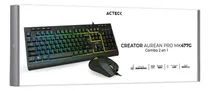 Comprar Kit De Teclado Acteck Aurean Pro Alámbrico Usb-a + Mouse Ópt Teclado Negro Idioma Español Latinoamérica