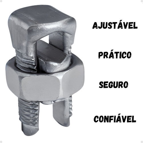 Conector Split Bolt Parafuso Fendido 10mm Cabos