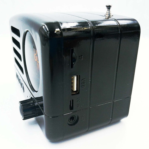 5pzs Bocina Radio Bluetooth Vintage Recargable Usb Portatil