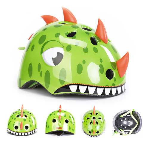 Casco Infantil De Dibujos Animados Con Imagen De Dinosaurio