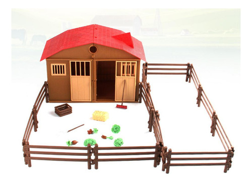 Plástico Diy Ensamblaje Granja Kits De Construcción De