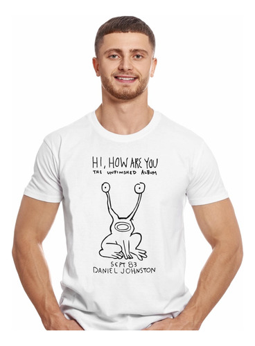 Polera Daniel Johnston Hi How Are You Pop Impresión Directa