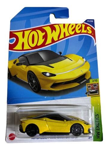 Hotwheels Automobili Pininfarina Battista Amarillo