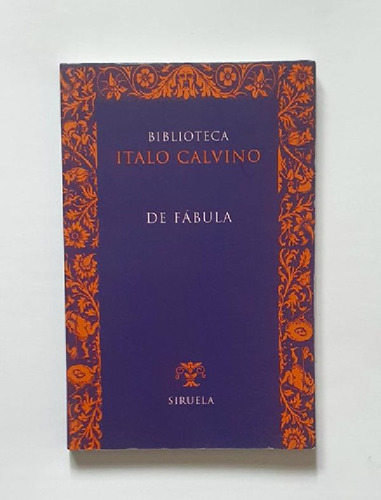 Libro - De Fabula Calvino,ítalo - Y Original Sorpresa