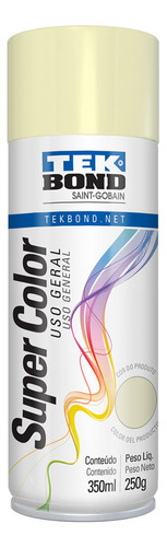 Tinta Acrilica Aerossol Tekbond Uso G. 350ml Cores Cor Bege