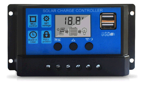 Controlador De Carga Solar 100a 12v/24v Pwm Automático