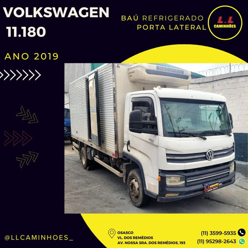 Caminhao Vw 11180 4x2 Bau Refrigerado -10 C