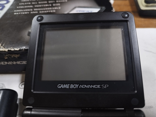 Game Boy Advance Sp Nintendo Onix Black Caixa Ags 001 Gba Preto (Usado)