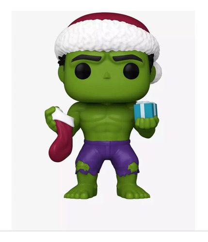 Funko Pop Marvel: Holiday - Hulk Con Gorro Exclusivo