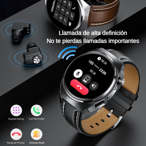 2024 Reloj Inteligente Con Auriculares Tws Bluetooth 2 En 1
