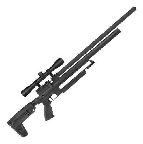 Espingarda De Pressao 5.5mm Pcp Quickshot Tatical Com Luneta