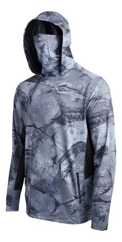 Camisas De Pesca Fish Apparel Upf 50+, Sudadera Con Capucha