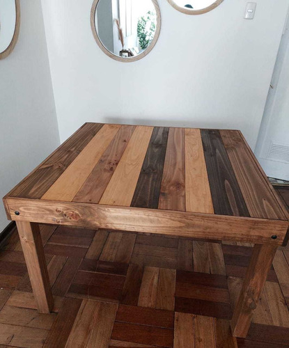 Mesa Rustica De Madera 