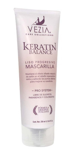 Mascarilla Keratin Balance Vezia 250ml