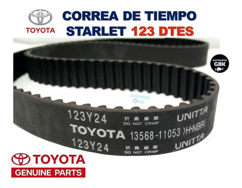 Correa De Tiempo Starlet Toyota 123 Dientes (13568-19025)