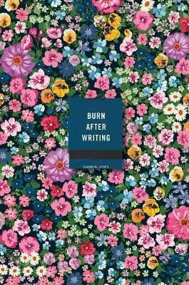 Libro Burn After Writing (floral)