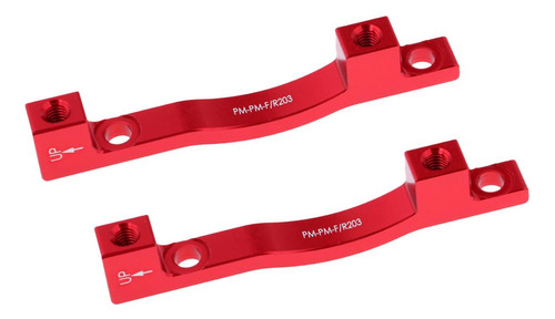 2 Unids / Set Pinza Adaptador Poste Montaje Pm 203mm Rojo