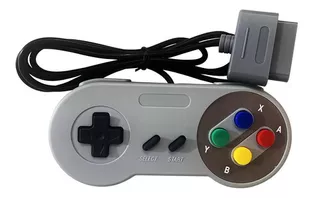 Controle Para Super Nintendo Fat Baby E Famicom Cor Cinza
