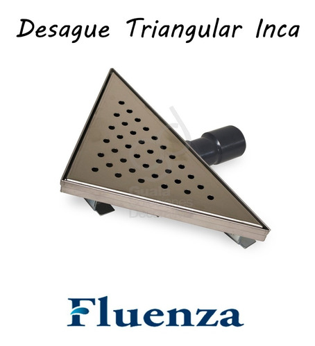 Rejilla Desague Baño Esquinero Fluenza Triangular Inca