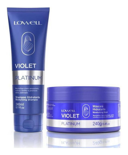 Kit Violet Platinum Shampoo 240 Ml + Máscara 240 G - Lowell