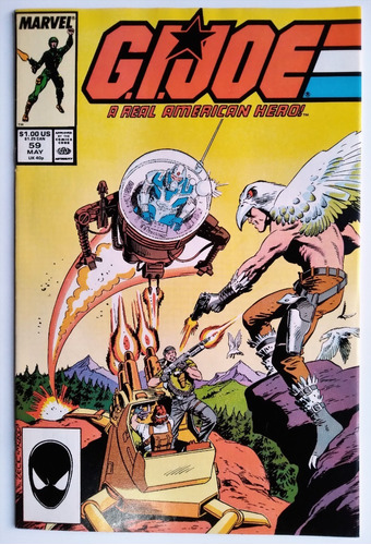 Gi Joe 59 Marvel Comics 1987 Portada Mike Zeck 1er Jinx