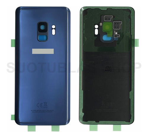 Tapa Trasera Con Cristal Cámara Para Samsung S9 G960 Azul