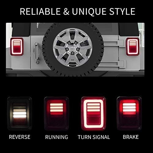 Imagen 3 de 8 de Luces Traseras De Jeep Wrangler Jk Led Mejoradas Ahumadas...