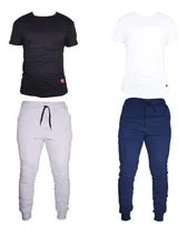 Comprar Combo Ropa Hombre Dos Remeras Mas Dos Joggings Oferta
