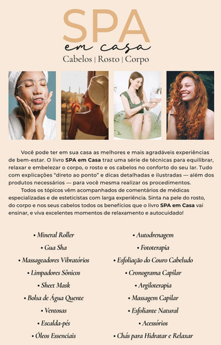 SPA em Casa - Cabelos, Face e Corpo, de Roschel, Paula. Editorial Editora Europa Ltda., capa mole em português, 2021