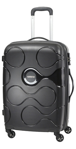 Maleta American Tourister Acura Rígida Mediana Black Color Negro