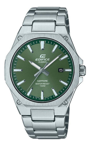 Relógio Casio Edifice Safira Slim Verde - Efr-s108d-3avudf