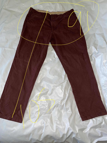 Pantalon Gap 36x30 Impecable Condición Color Bordo Obscuro