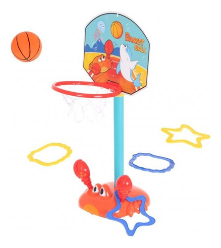 Tablero Aro De Baloncesto Deporte 2 En 1 Cangrejo Bebe