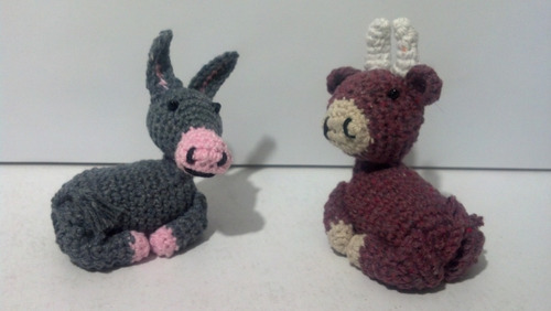 Imagen 1 de 9 de Animalitos Para El Pesebre De Navidad Tejidos A Crochet